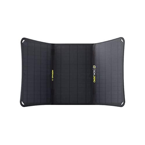 Goal Zero Nomad 20, Foldable Monocrystalline 20 Watt Solar Panel with 8mm + USB Port, Portable Solar Panel Charger. Lightweight 18-22V 20W Solar Panel Charger with Adjustable Kickstand