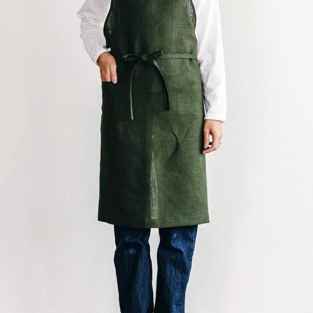 Daily Linen Apron | Forest