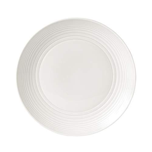 Gordon Ramsay by Royal Doulton Maze White Dinner Plate, 11-Inch