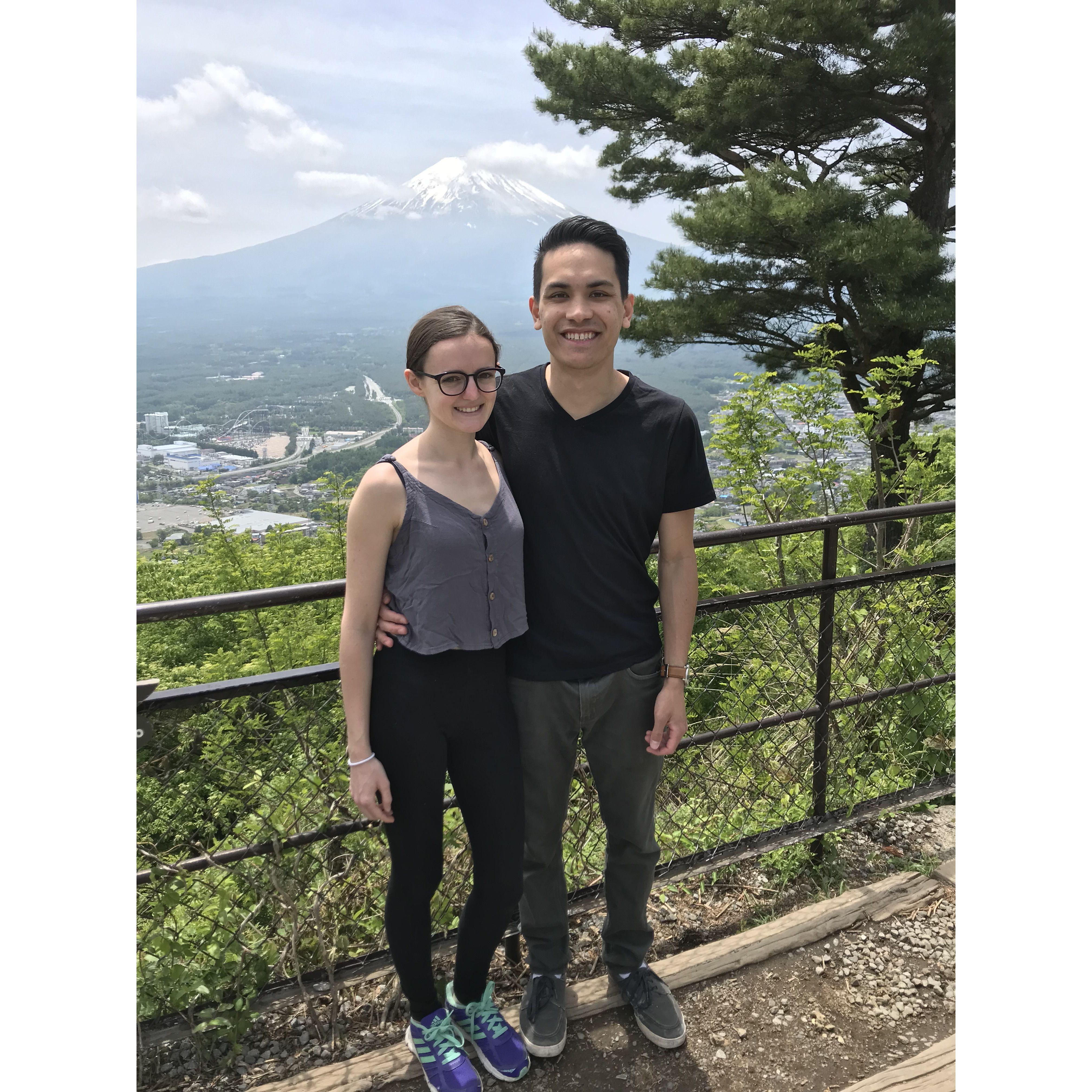 Val and Brandon in Japan, 2018