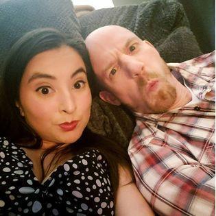 Elliott likes to pretend we're not selfie people but I mean c'mmon! (This was New Year's Ever 2(?) years ago).