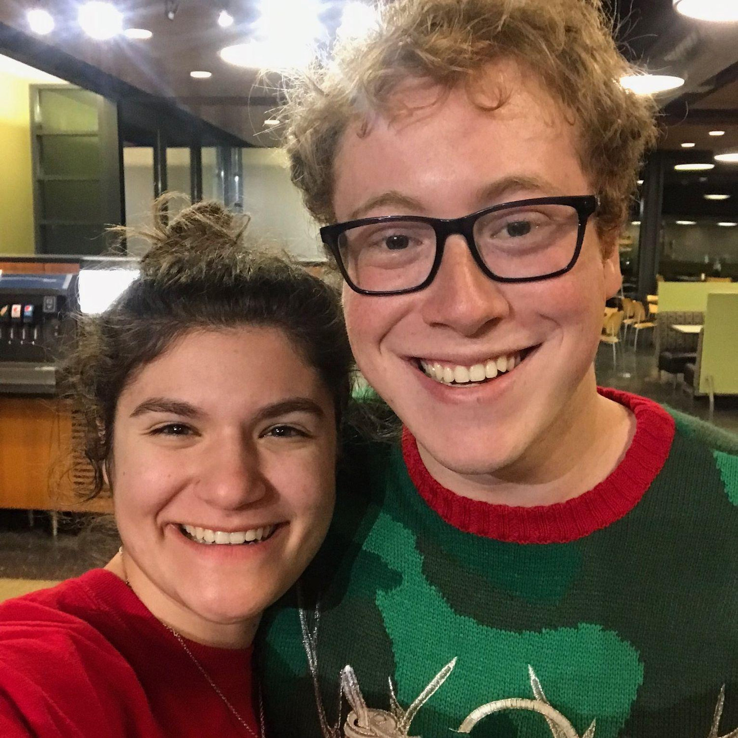 Dec 2019: Some late night cafeteria hang outs before winter break and Leigh jets off to Spain for the Spring 2020 semester!