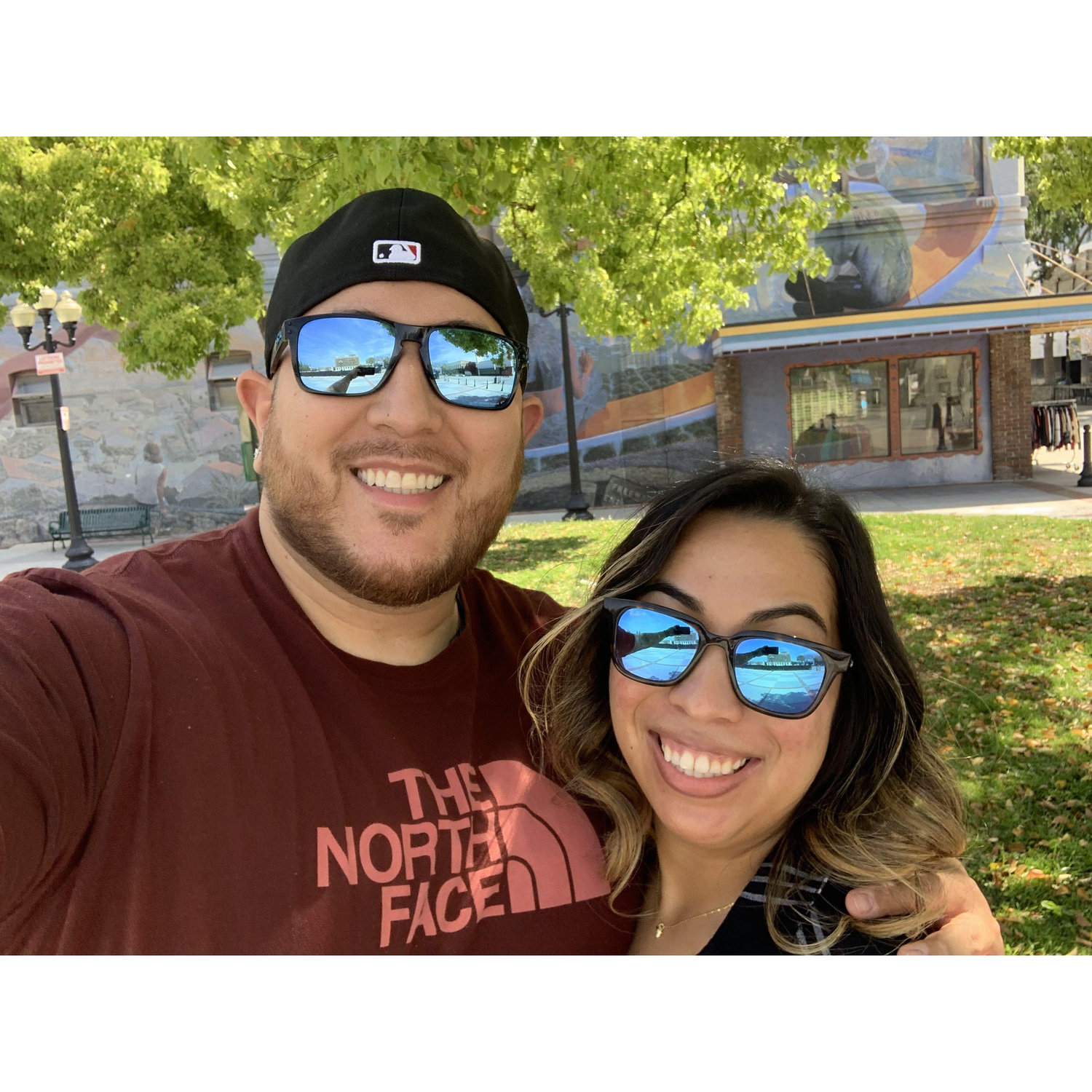 Coffee run selfie