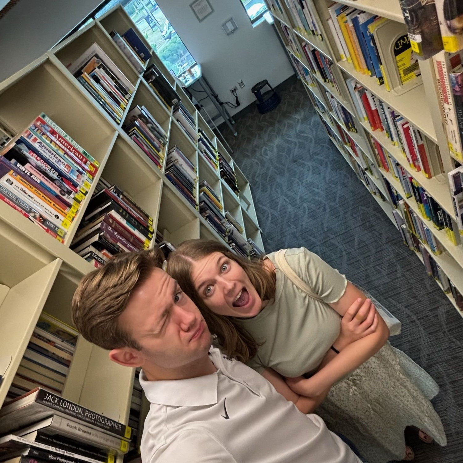 Not even libraries are safe from Charles...lib in Naperville, IL!