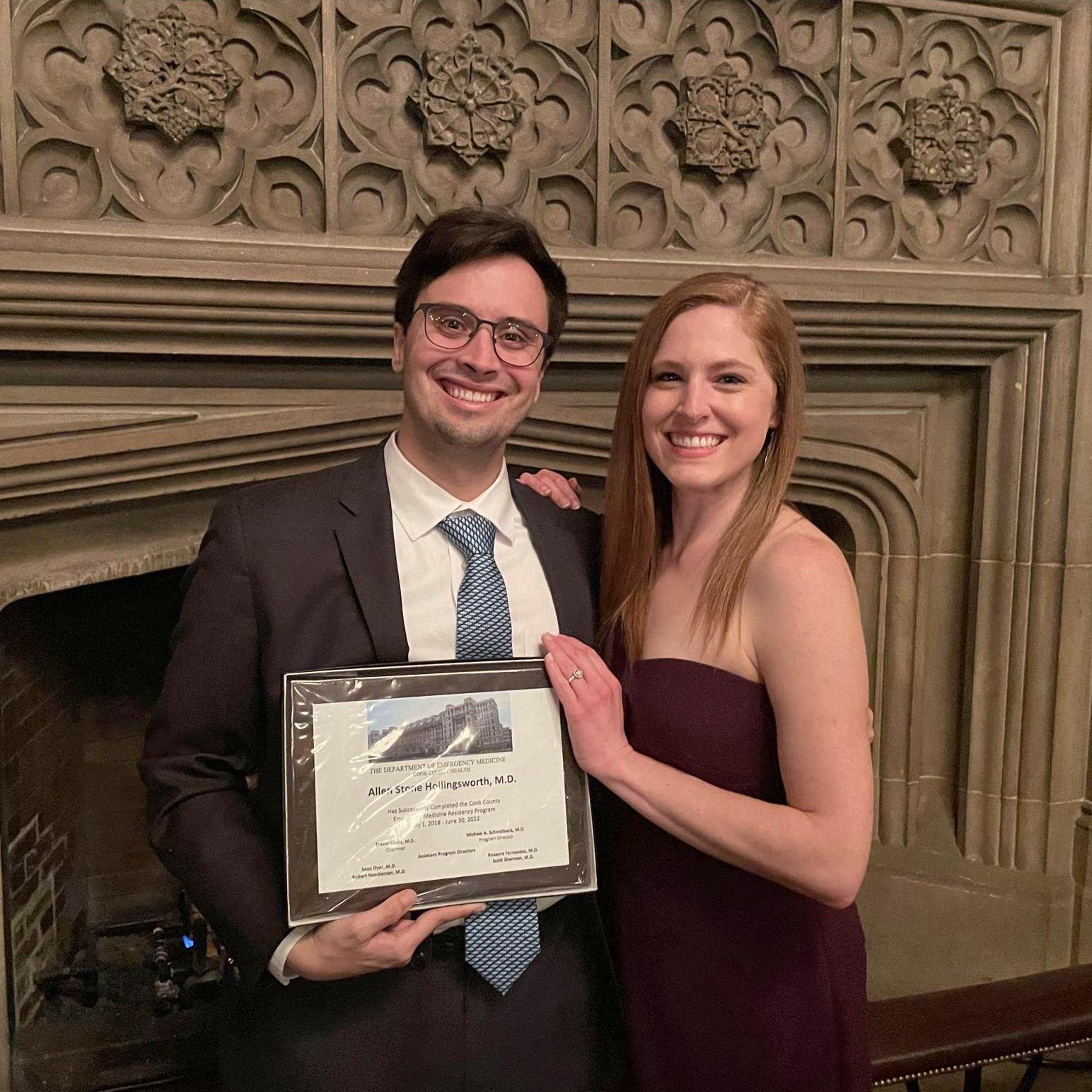 June 2022, Chicago, IL: Congratulations on finishing residency, Rocky!