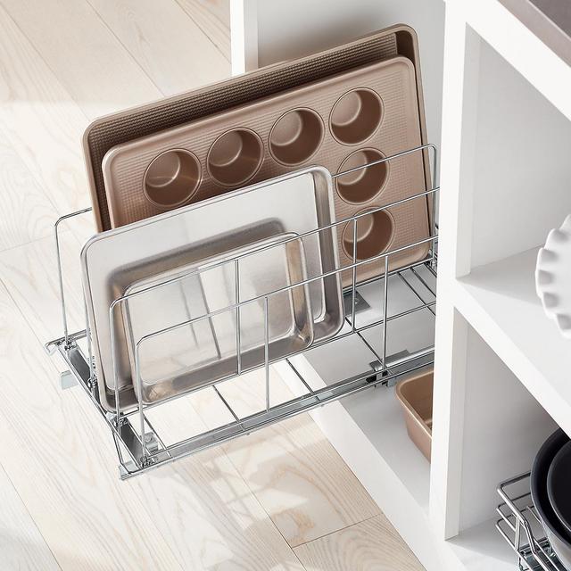 Chrome Roll-Out Bakeware Organizer