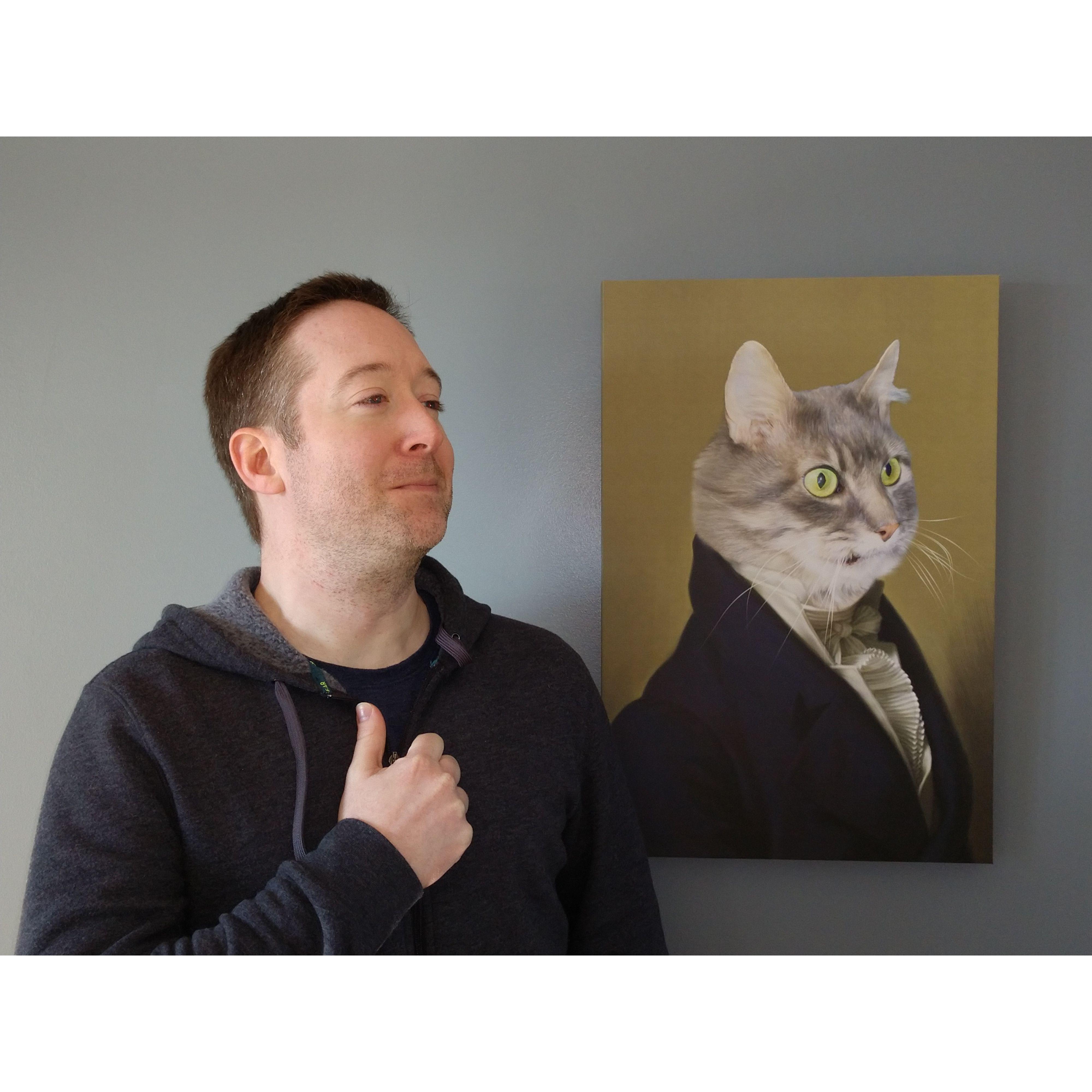 Andy and his spirit animal (~2021)
