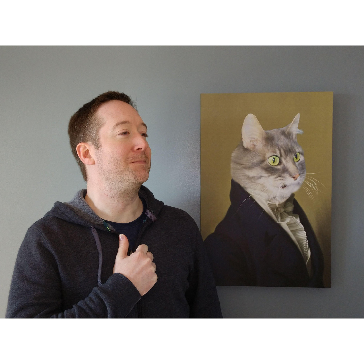 Andy and his spirit animal (~2021)