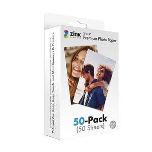 Zink 2" x 3" Premium Glossy Instant Photo Paper 50 Pack Compatible with Polaroid Snap, Snap Touch & More | Staples