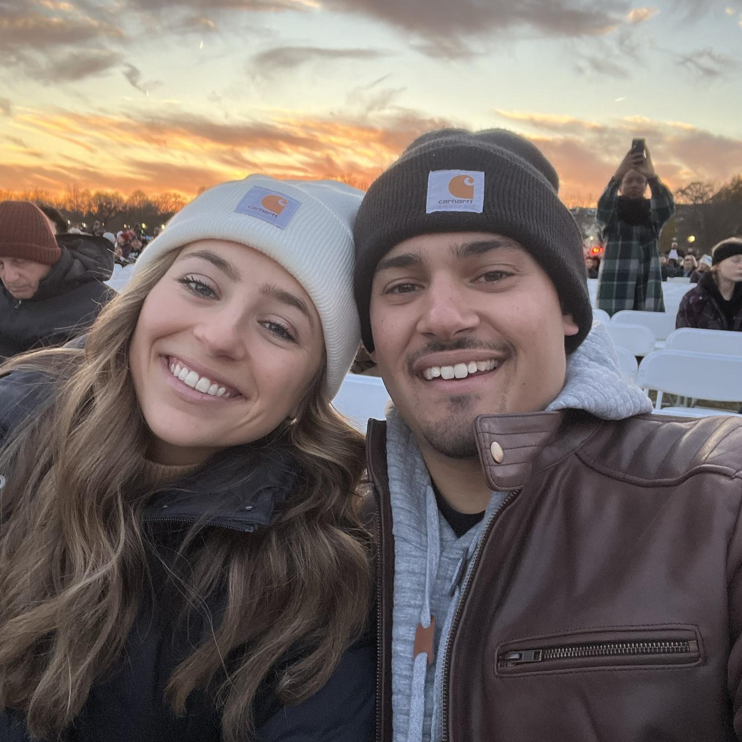 Waiting for the lighting of the White House Christmas Tree!
