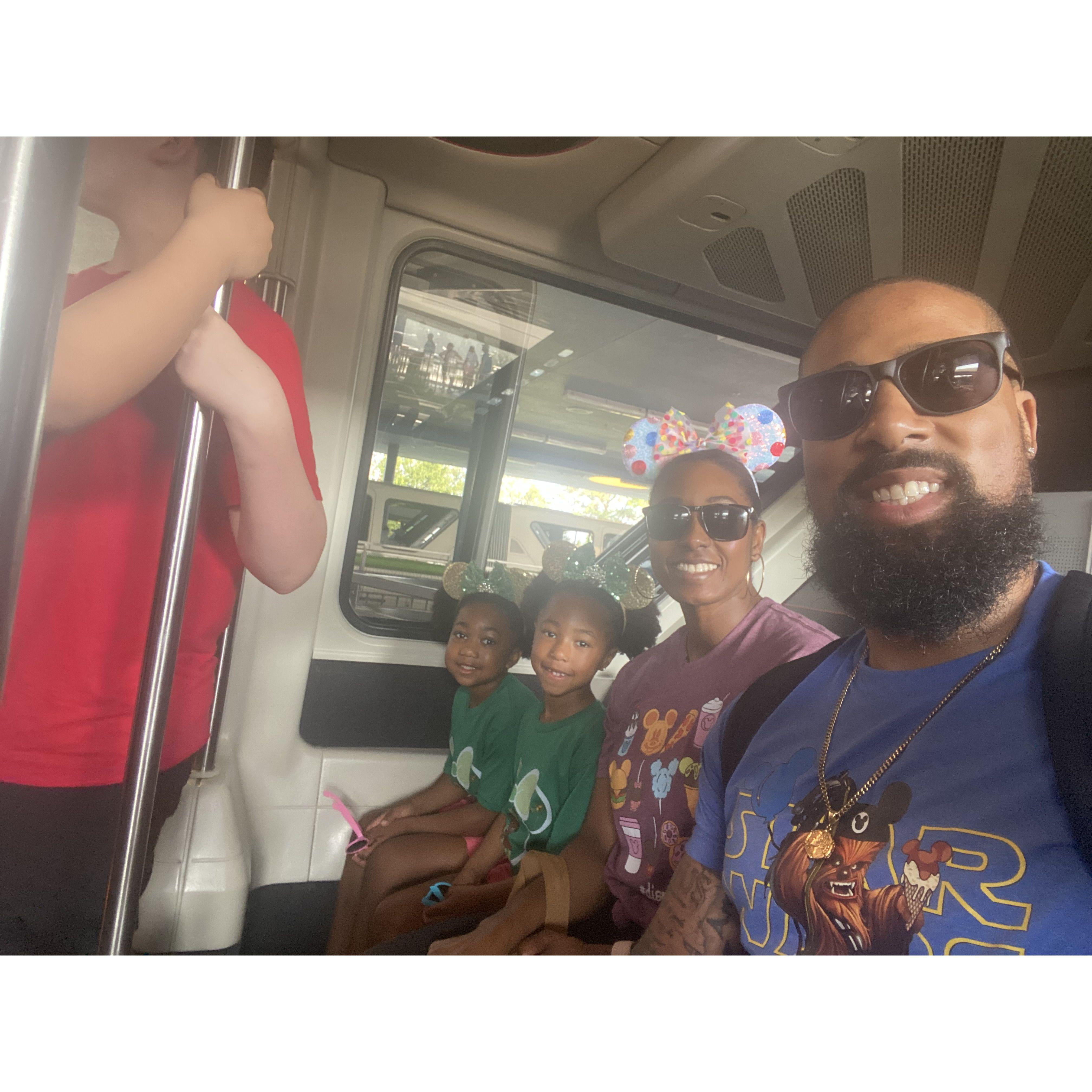 On our way to Magic Kingdom :)