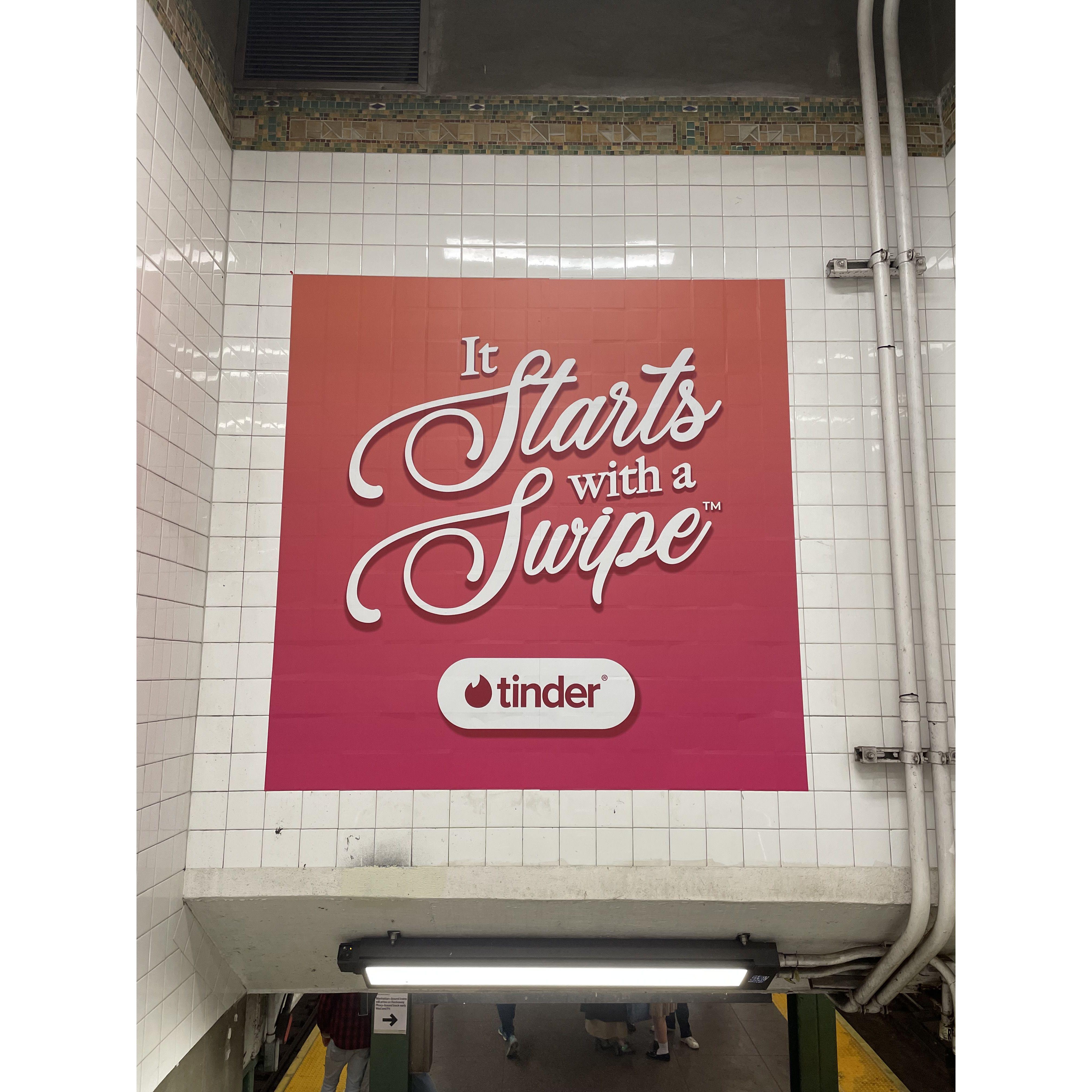 It started with a swipe.