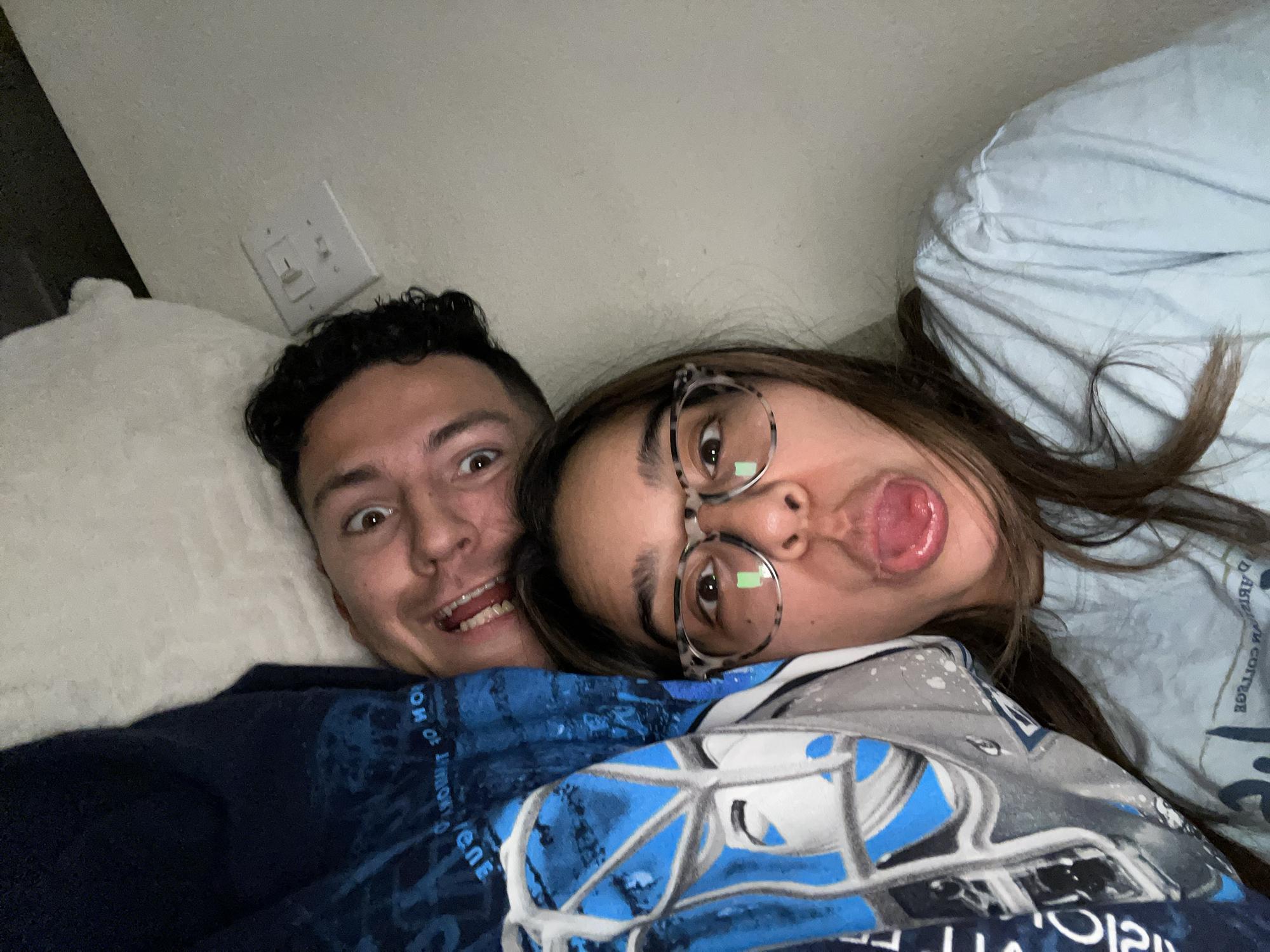 Just a couple of kids watching TV on the couch (one of our favorite things to do together when Israel visits)