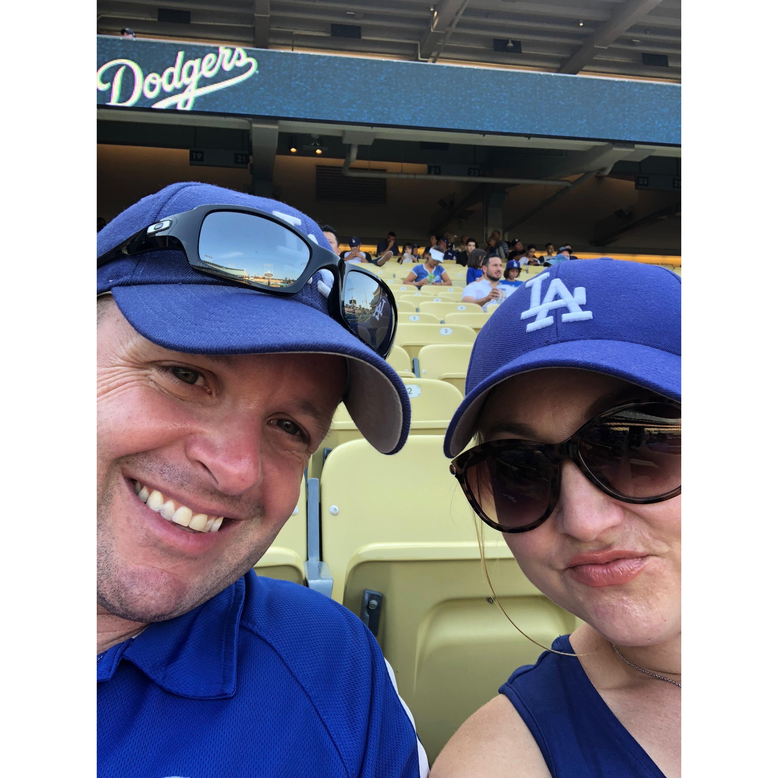 You know it's love when I go to a Dodgers' game.