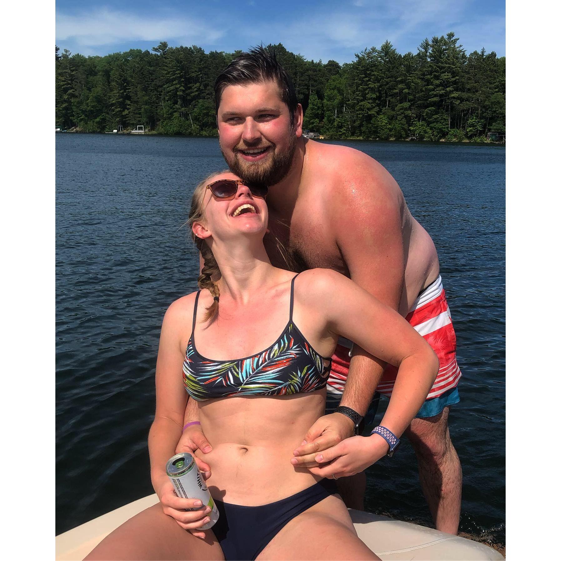 First weekend at the cabin together - 2019 Arbor Vitae, WI