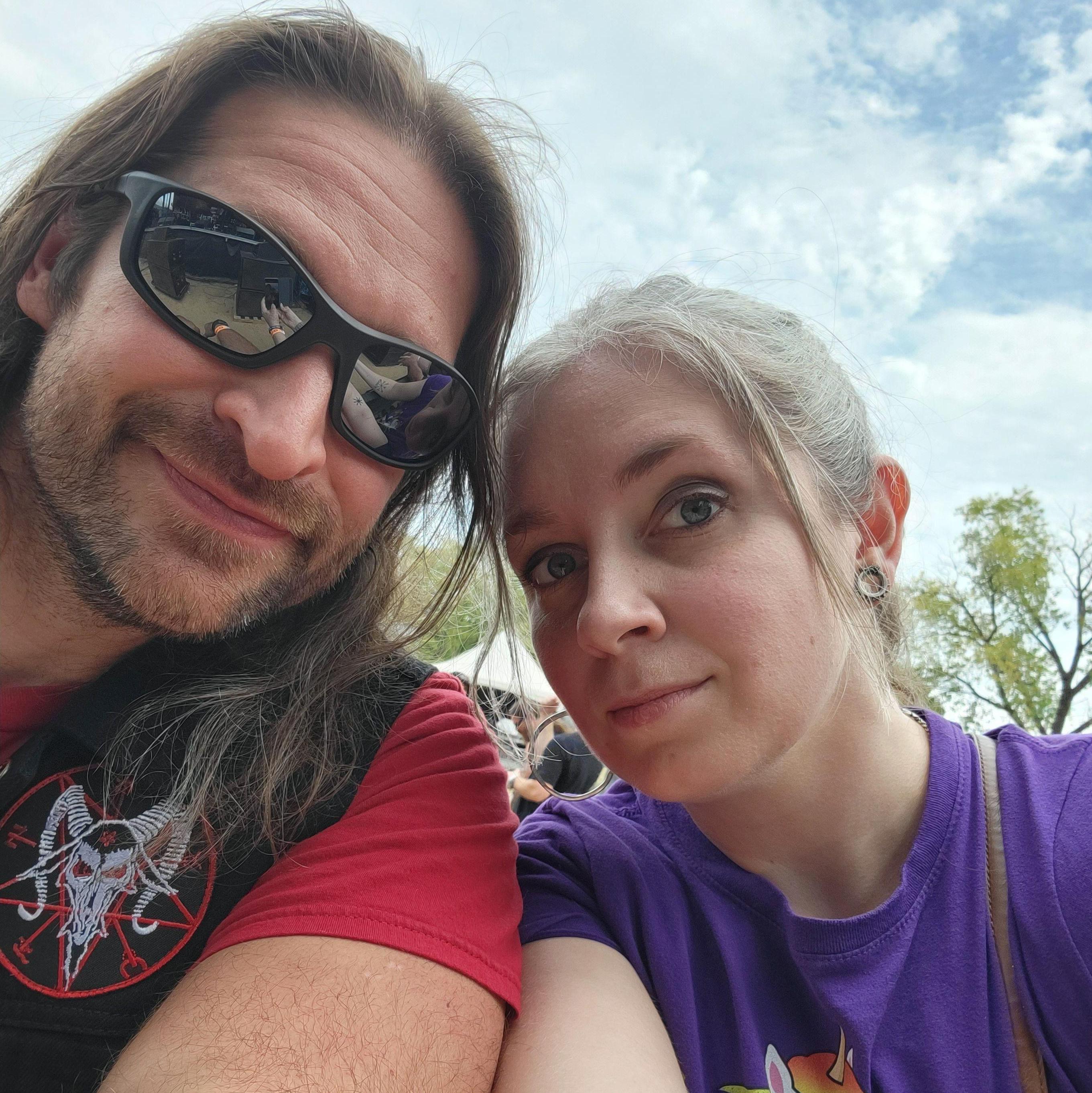 When we went to a festival in Birmingham together