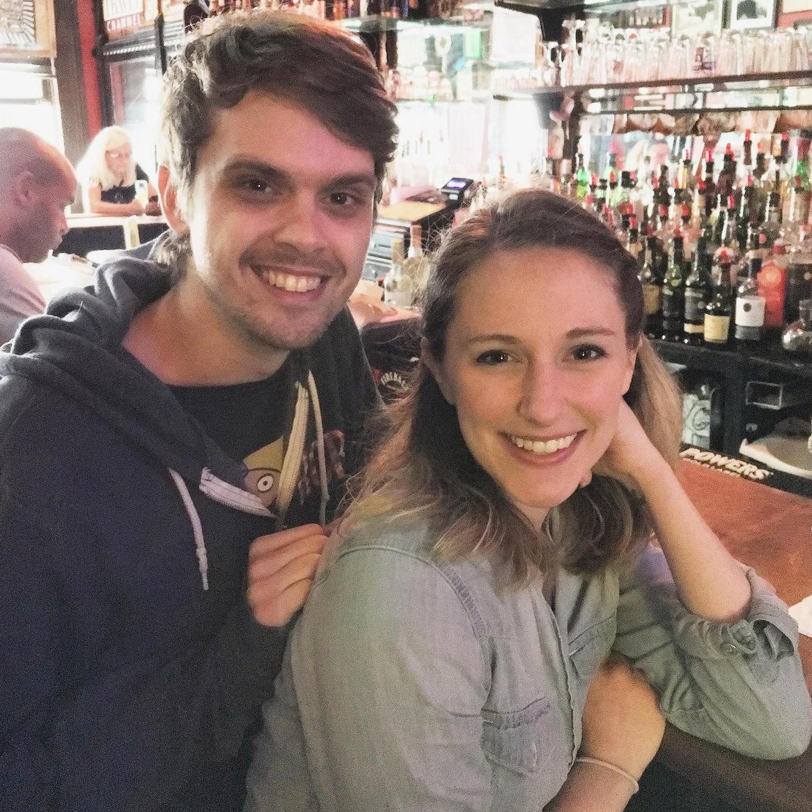 Our first trip together at our favorite bar in New Orleans!