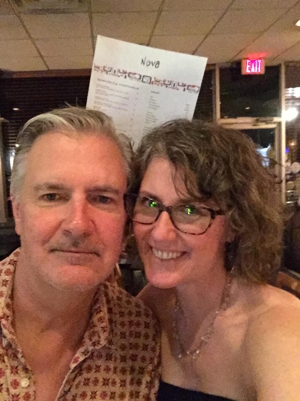 One night at Nova, the place in Bishop Arts Dallas, where we met.