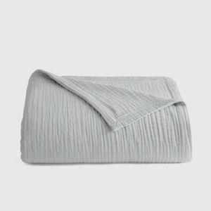 Organic Airy Gauze Blanket - Full/Queen Mist