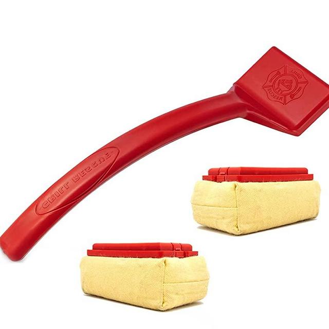 Grill Rescue -Version-1-with-2 Replaceable Cleaning Head, Bristle Free - Unique BBQ Tools for Cast Iron or Stainless-Steel Grates, Barbecue Cleaner (V1- Not Compatible with Replaceable Scraper Head)