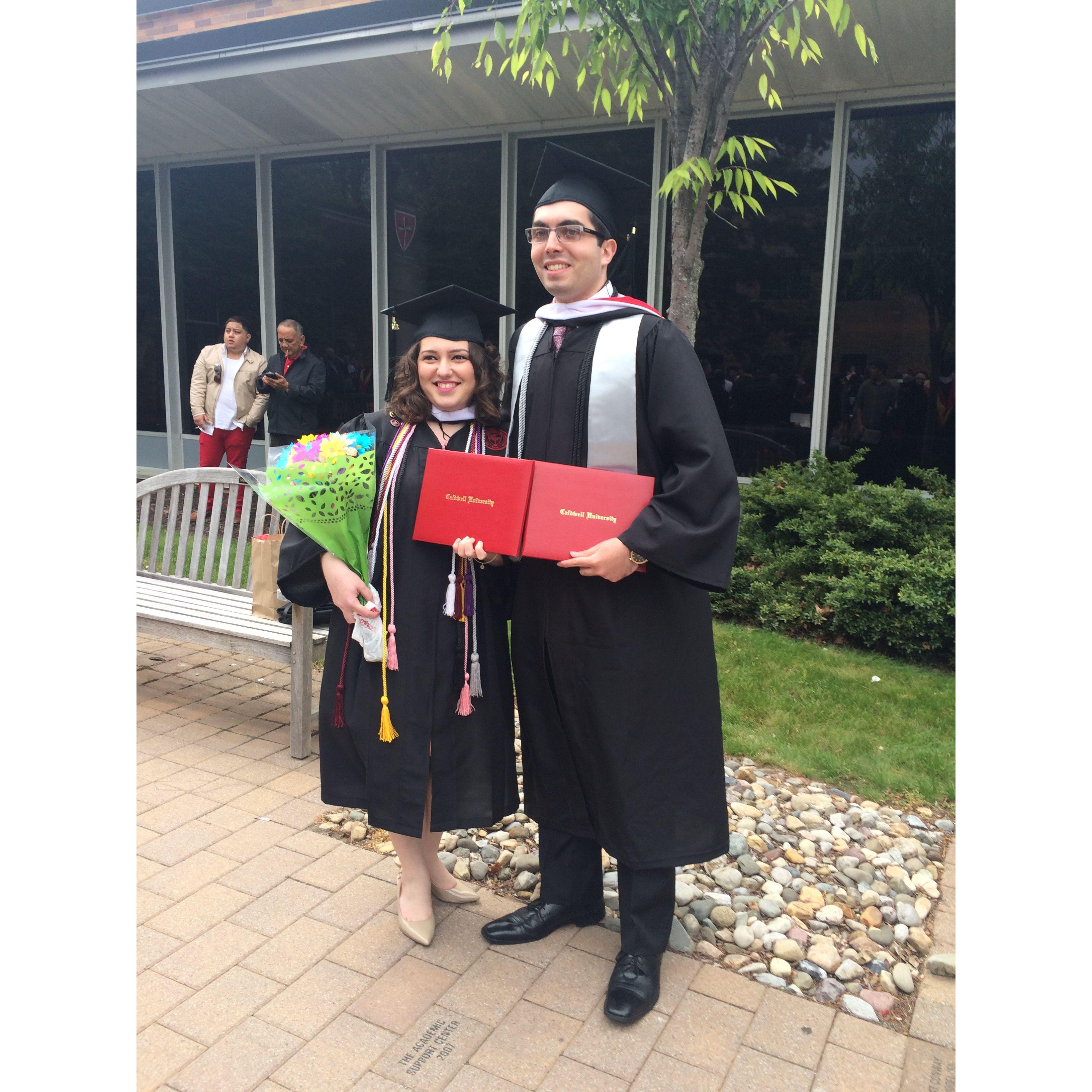 Graduating from Caldwell University May 2016