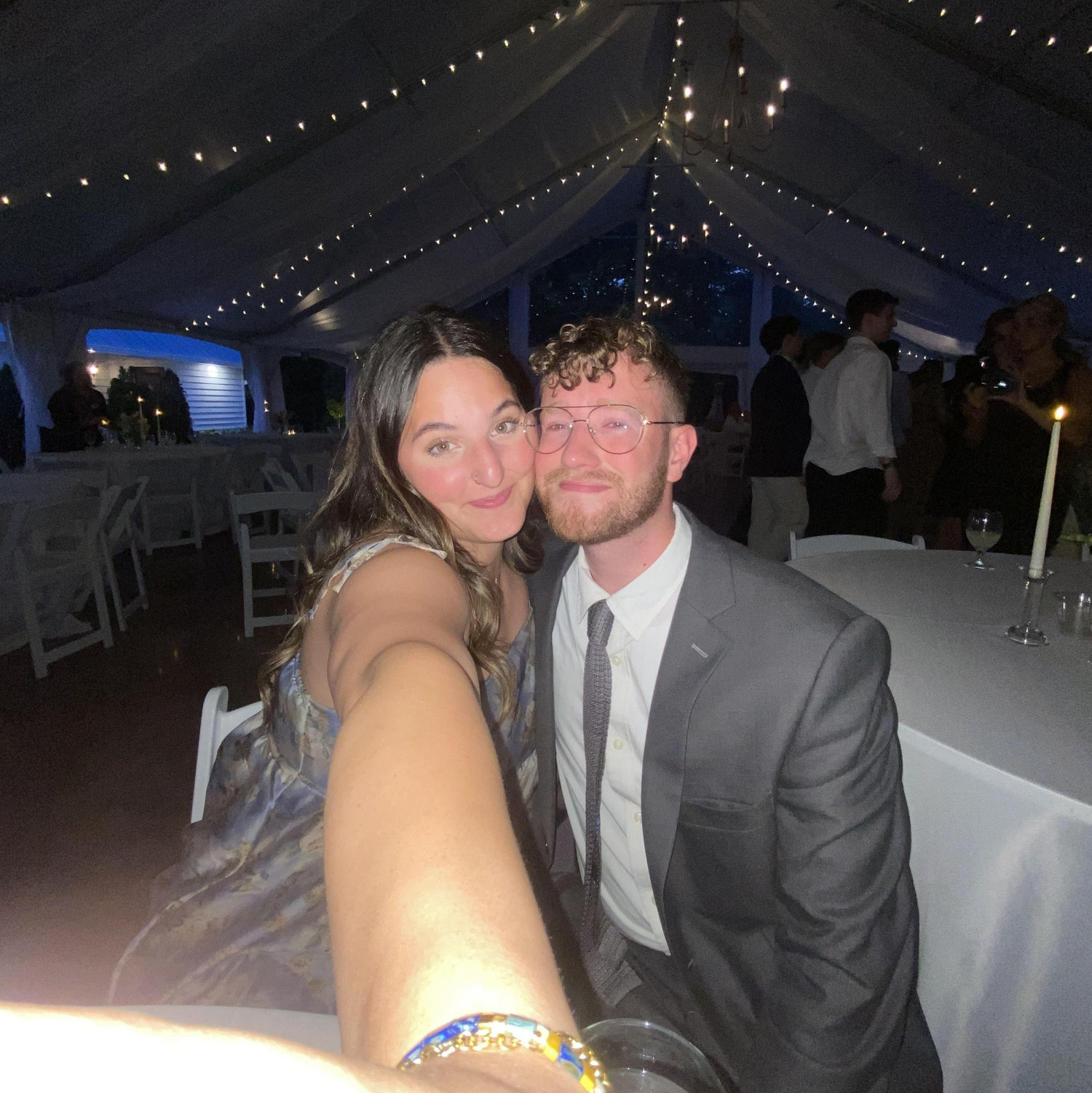 Our first wedding as a couple!