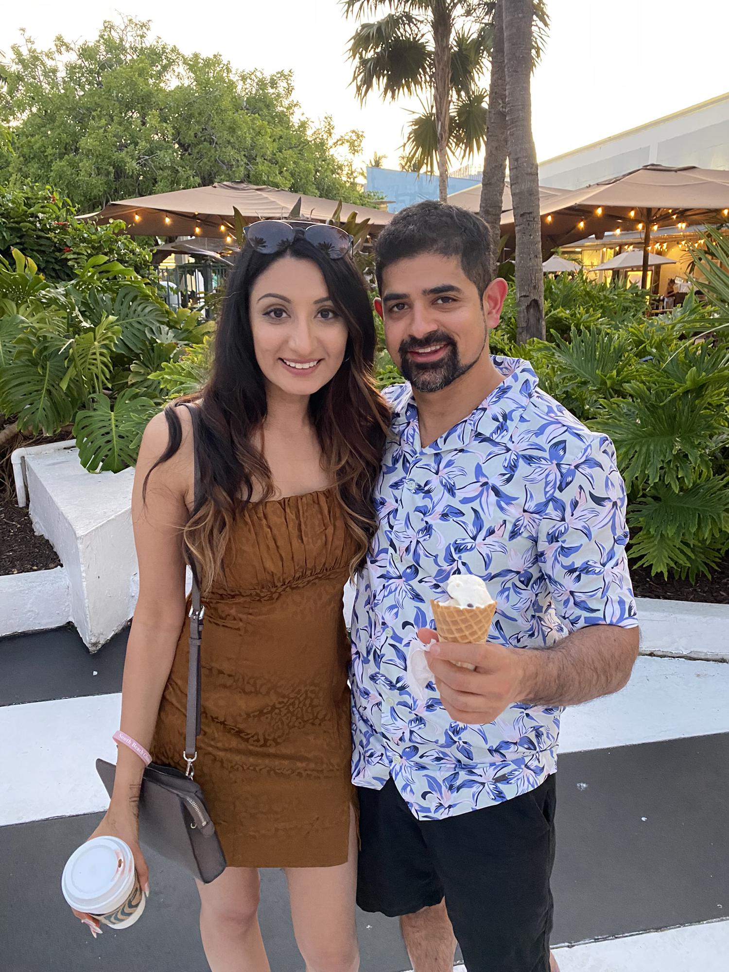 Omar’s love for ice cream. Sticky hands and messes