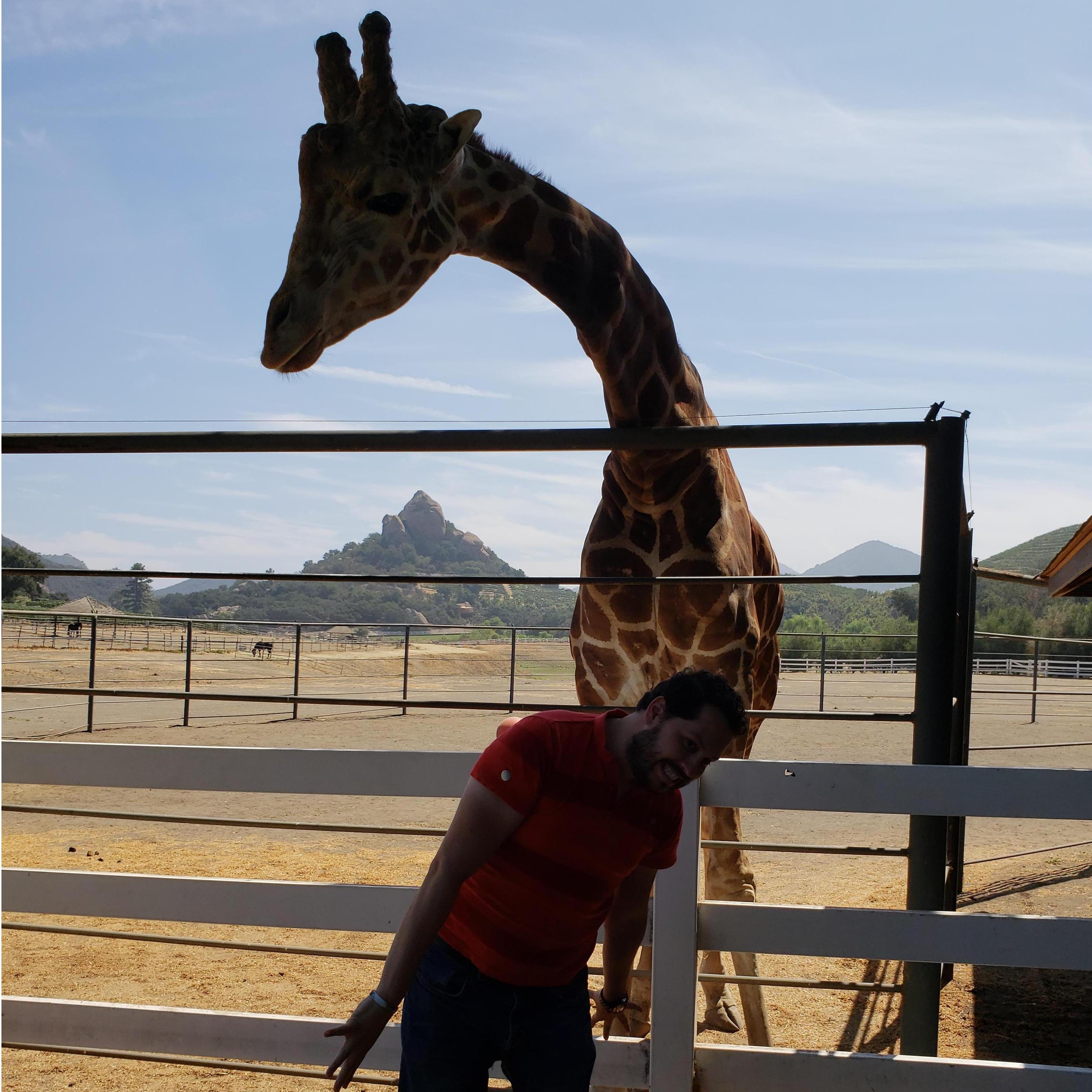 I tried feeding him, but he drooled all over me!