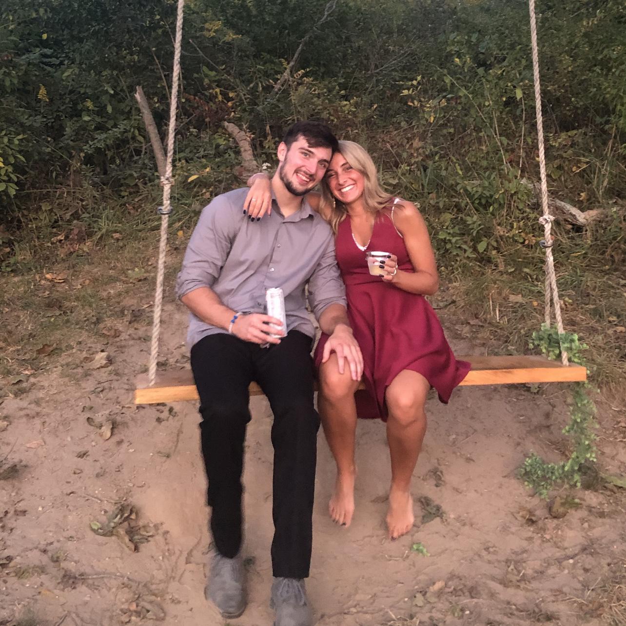 Our first wedding together, soon to have our own. Cheers to my forever wedding date. 💕