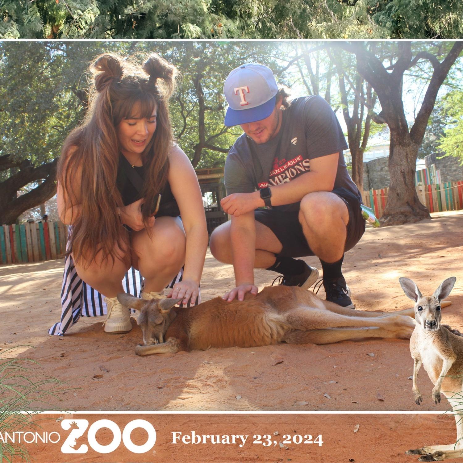 Garrett learned how much I love animals this day