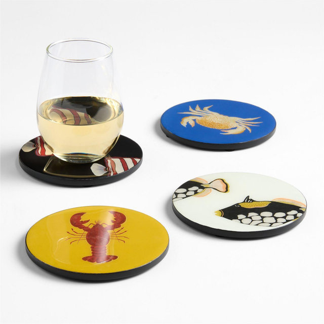 Seaside Coasters, Set of 4