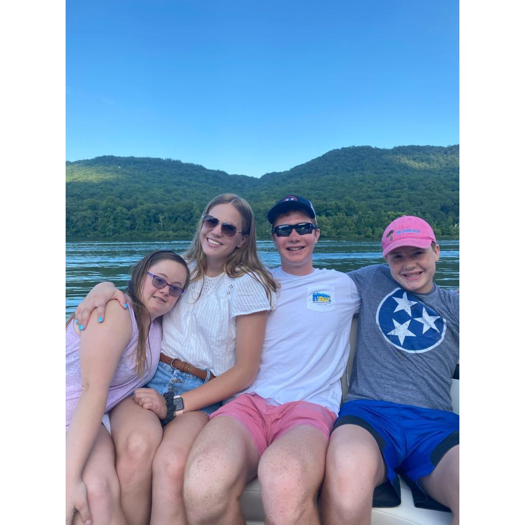 K+M, Mandy, and Bo at the lake! You'll be seeing this view soon!