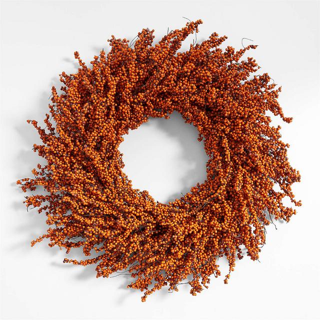 Faux Orange Mini Berry Wreath