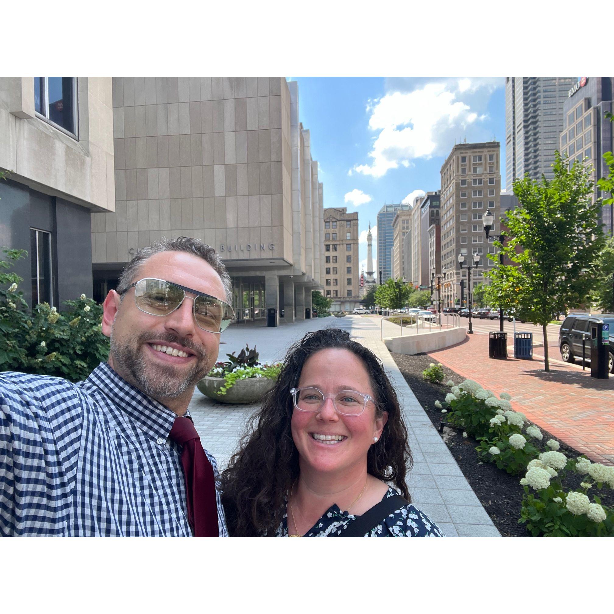 Downtown Indianapolis!