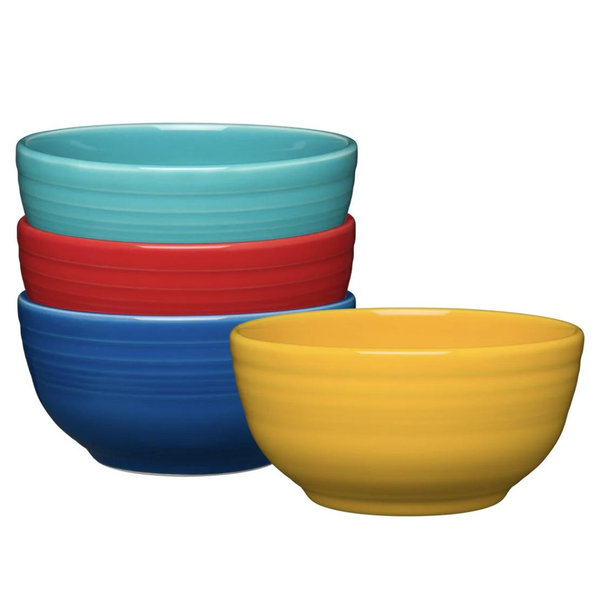 Vibrant Bistro Coupe 5 1/2 Inch Cereal Bowl 22 oz, Set of 4