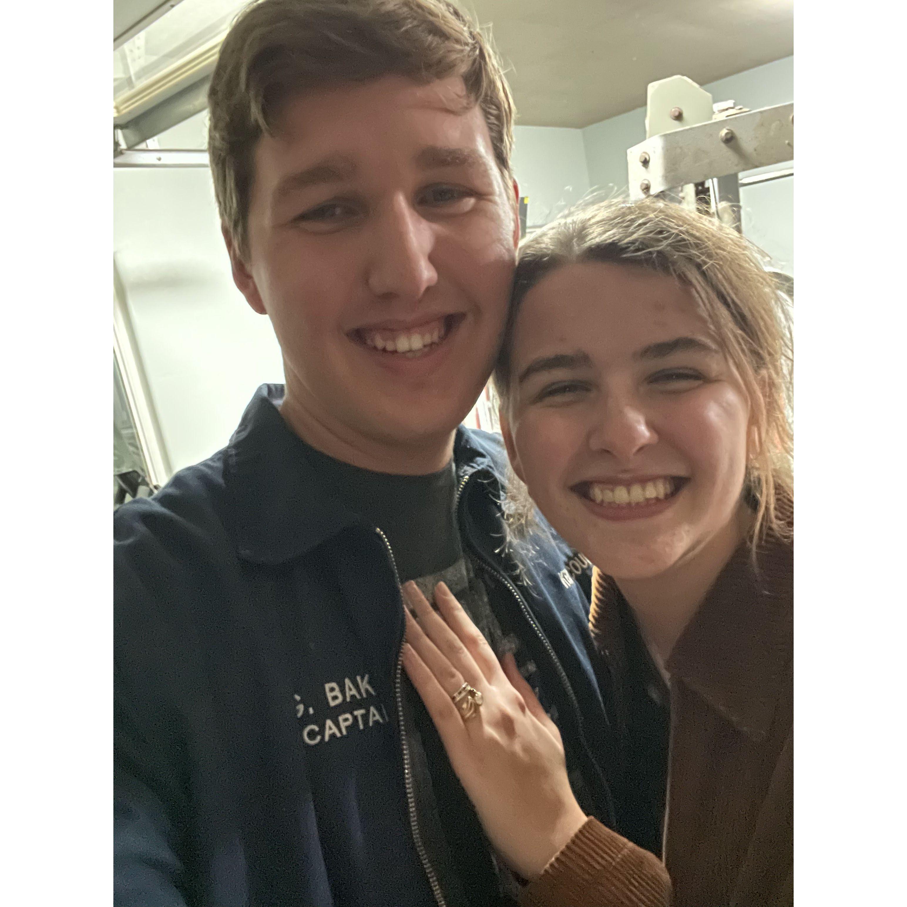 Right after Redmond proposed on the Island. Also on his birthday. Best birthday present ever!? 😉