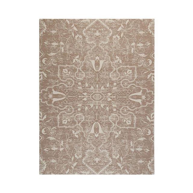 Kirsa Chair Mat, 36" X 48", Tan/Ivory, 1/4"