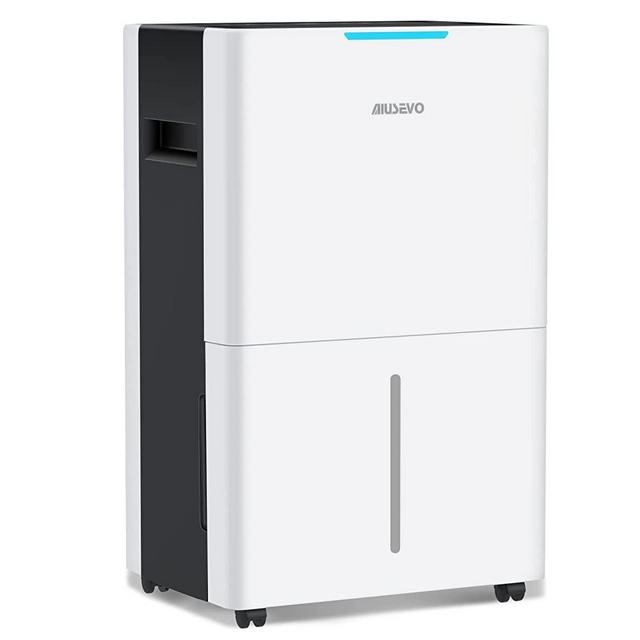 3,500 Sq. Ft Dehumidifier for Basements and Home, Aiusevo 50 Pint Dehumidifiers with Drain Hose Ideal for Large Room, Bedroom, Quietly Removes Moisture, 3 Modes Deshumidificador, Child Lock, 24H Timer