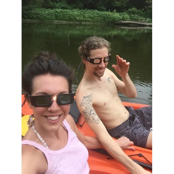 Solar eclipse day spent on the Wakarusa river - 2017