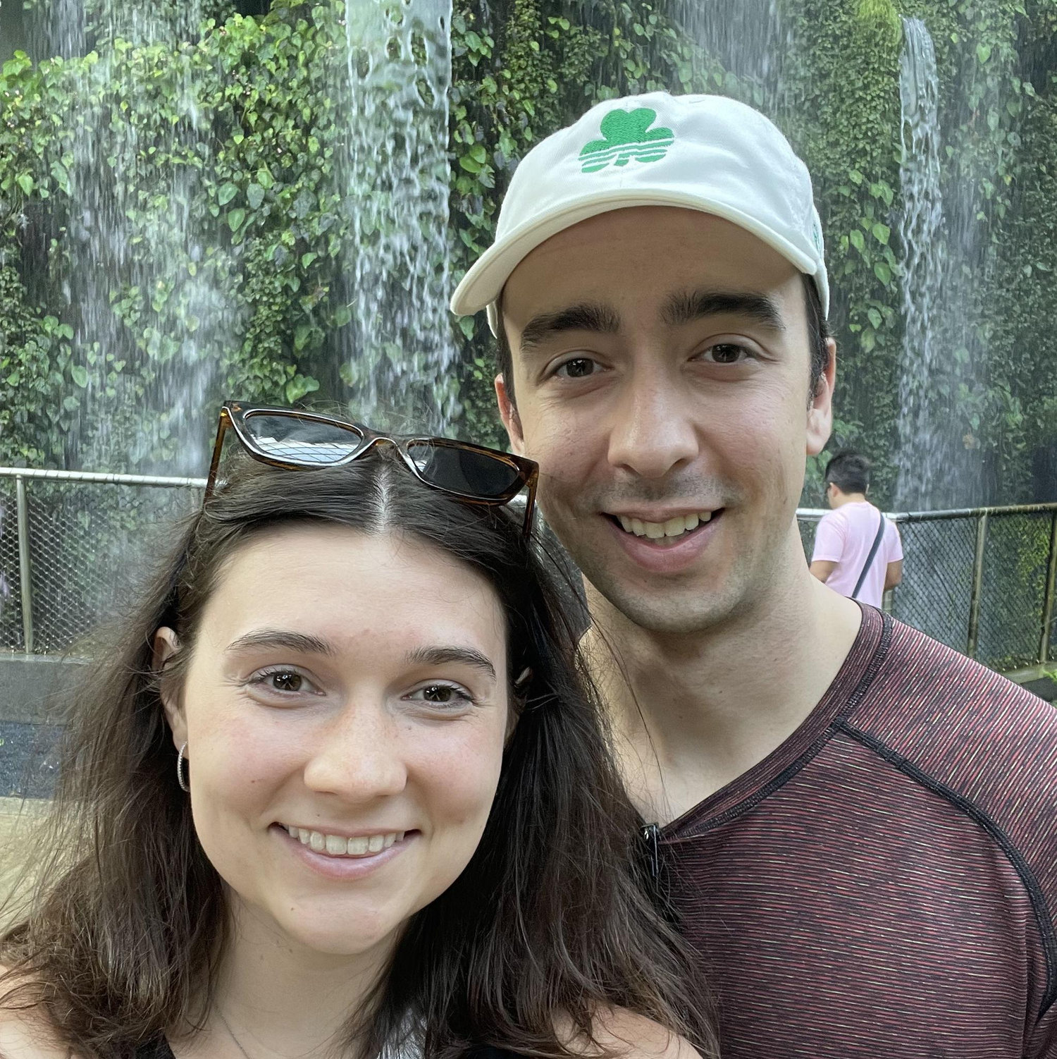 Visiting the Singapore gardens by the bay the day before Marissa's marathon!