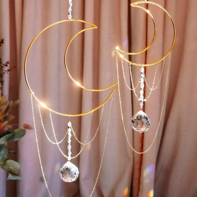 Single Prism Crescent Moon Rainbow Maker