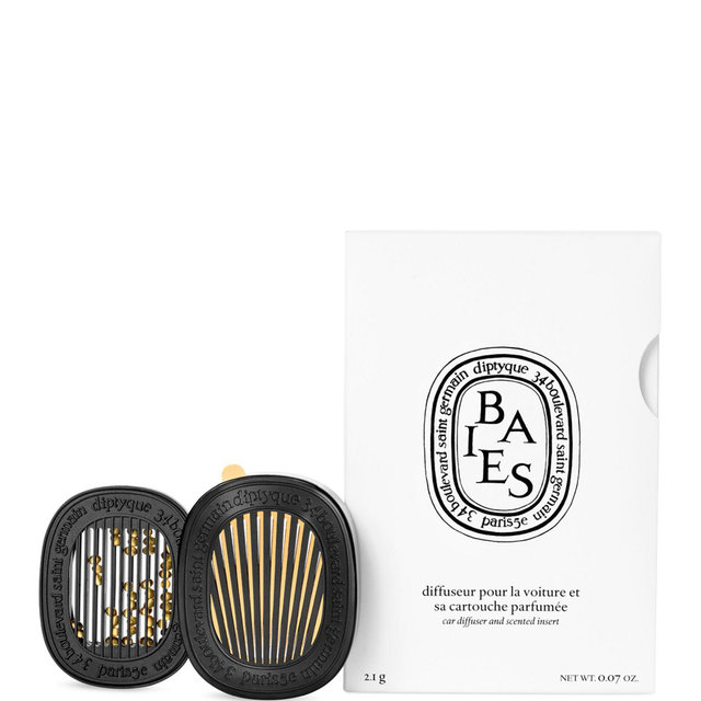 diptyque Baies (Berries) Car Fragrance Diffuser and Refill Insert Set 0.07 oz.