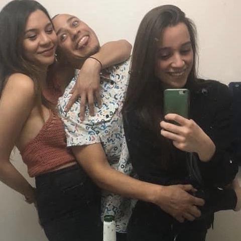 Our first photo together with my bestie + bridesmaid Val
