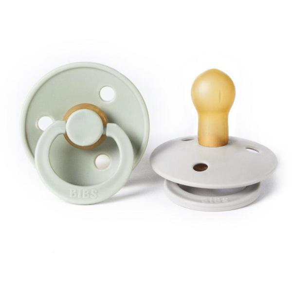 BIBS USA- Natural Rubber Pacifier 2 Pack - Sage/Sand
