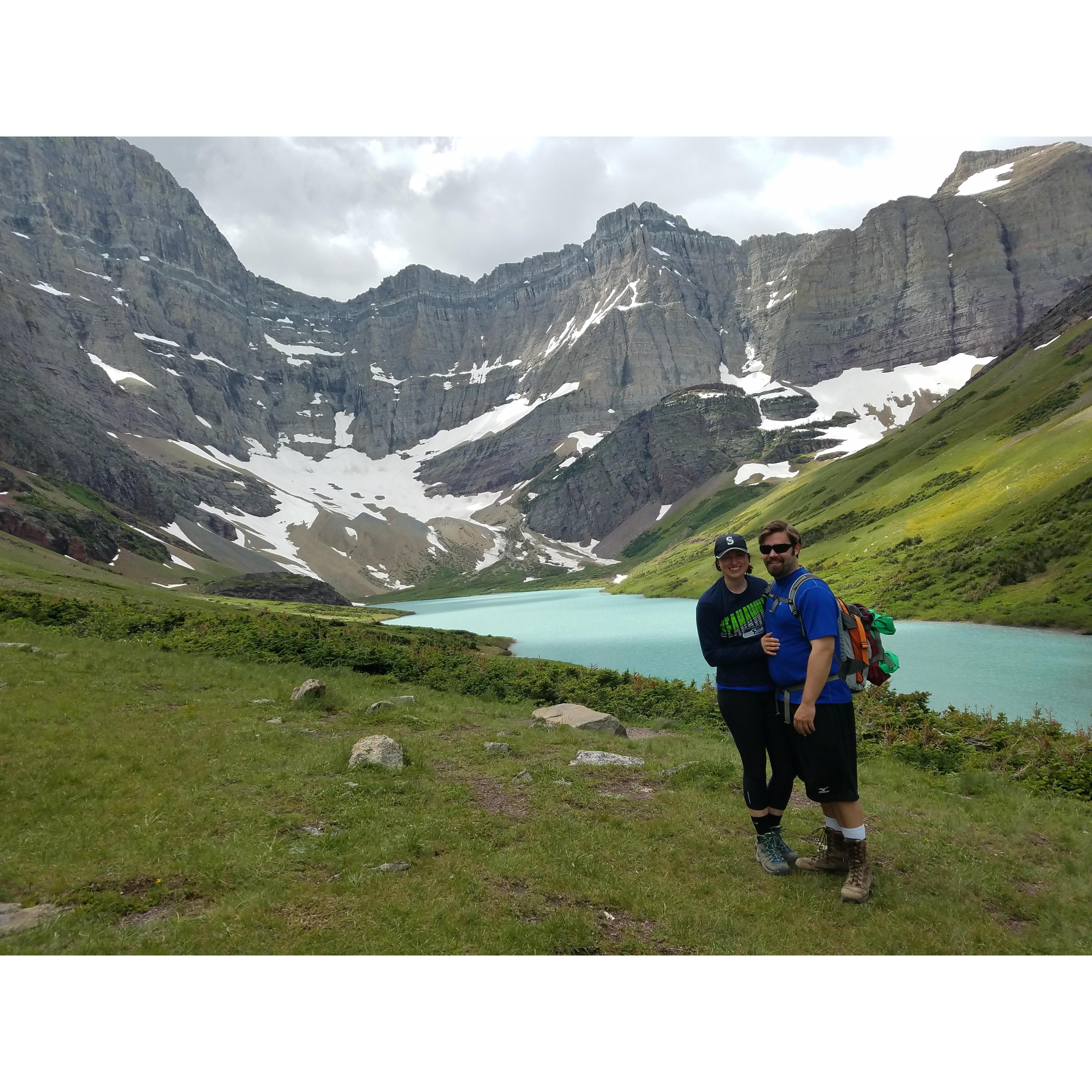 Our first vacation together to Glacier National Park.