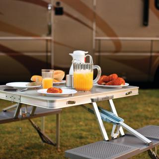 Aluminum Portable Picnic Table with Seats