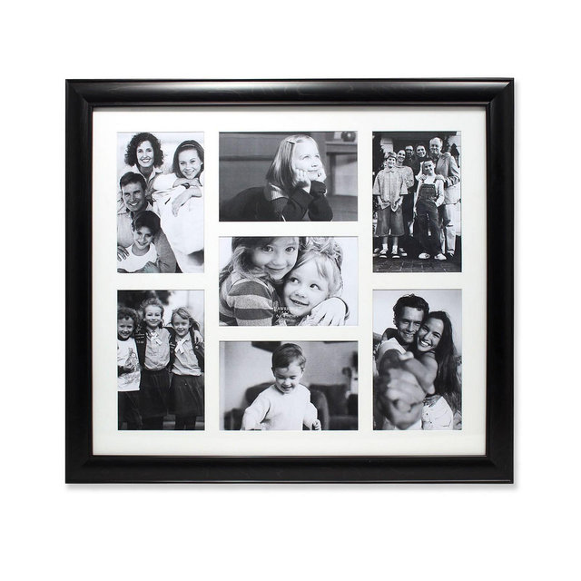 Lawrence Frames Black Collage Frame - Seven Opening Gallery Frame - 4" x 6"