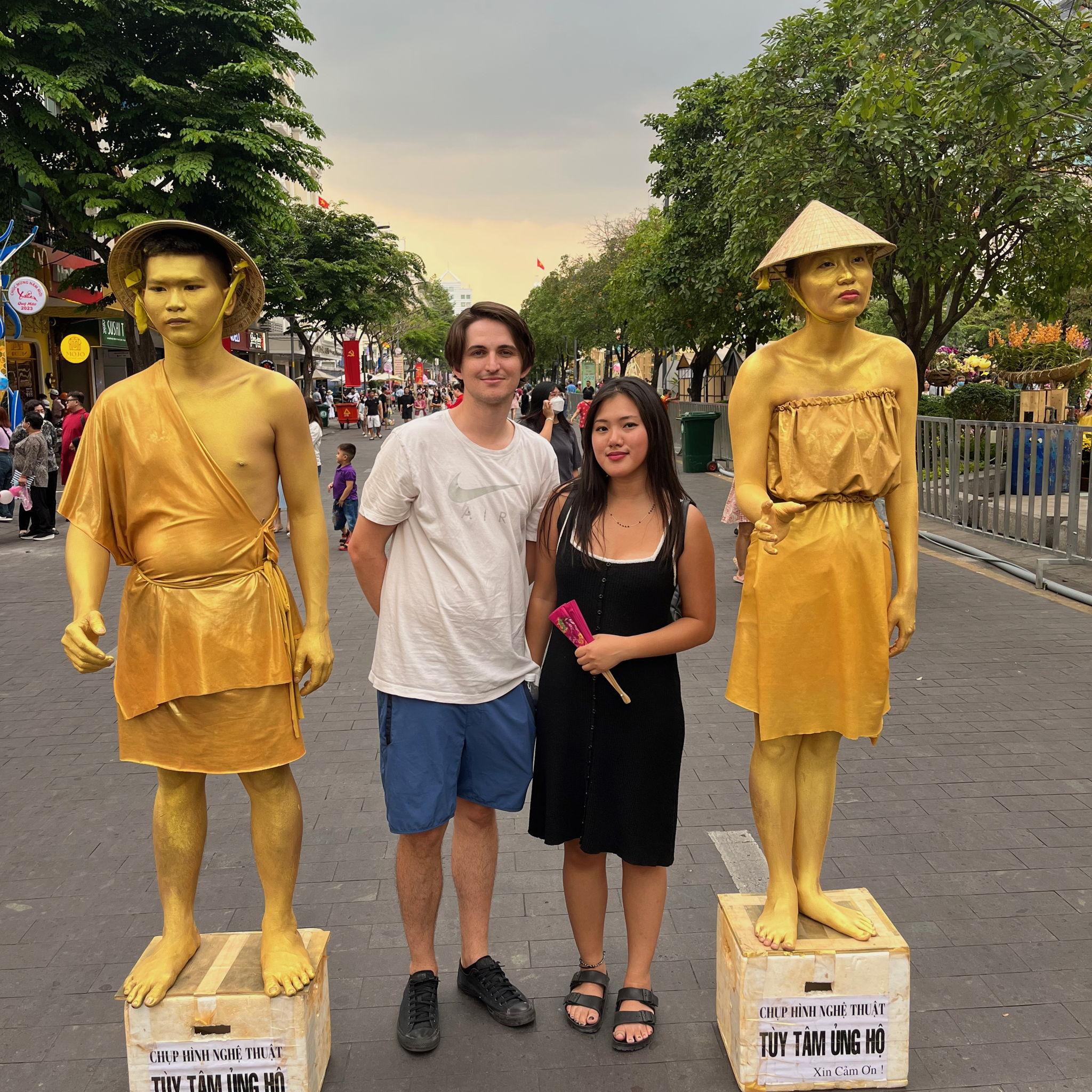 Celebrating the new year festivities in Saigon!