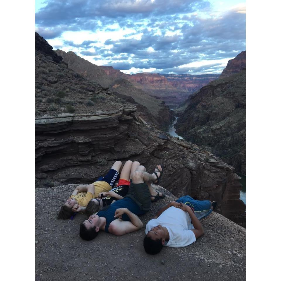 Grand Canyon overlook after a long day of backpacking