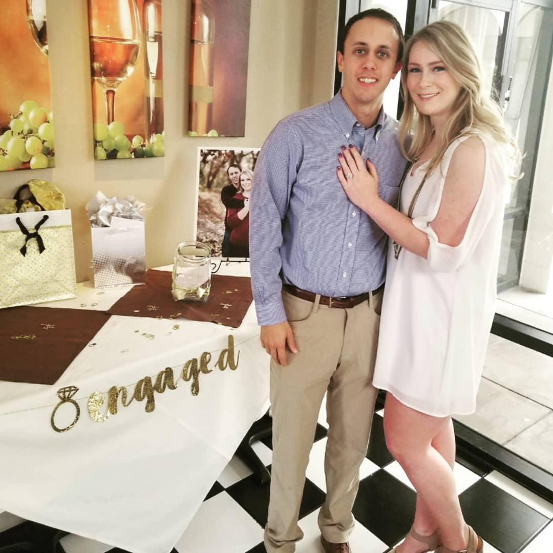 Carolyn and Jeff's family and friends came together to celebrate their engagement